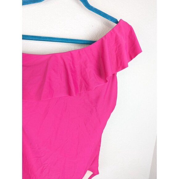 Kona Sol One Piece Pink Bathing Suit Swimsuit Swimwear Size M - Picture 3 of 5
